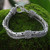 Sterling Silver Naga and Borobudur Braided Bracelet 'Dragon Lore'
