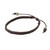 Thai Brown Leather Braided Men's Bracelet 'Single Brown Braid' Thai Brown Leather Braided Men's Bracelet 'Single Brown Braid'