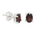 Garnet Stud Earrings Sterling Silver Thai Jewelry 'Sparkling' Garnet Stud Earrings Sterling Silver Thai Jewelry 'Sparkling'