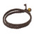 Hand Braided Brown Leather Mens Wrap Bracelet 'Double Chocolate' Hand Braided Brown Leather Mens Wrap Bracelet 'Double Chocolate'