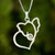 Thailand Handcrafted Sterling Silver Elephant Necklace 'Elephant Heart' Thailand Handcrafted Sterling Silver Elephant Necklace 'Elephant Heart'