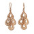 Gold Vermeil Handcrafted Filigree Chandelier Earrings 'Raindrop Cascade' Gold Vermeil Handcrafted Filigree Chandelier Earrings 'Raindrop Cascade'