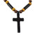Handcrafted Ebony and Bamboo Cross Necklace from Ghana 'African Cross'