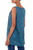 Teal and Taupe Floral Batik Tank Top with V Neckline 'Teal Floral' Teal and Taupe Floral Batik Tank Top with V Neckline 'Teal Floral'