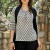 Grey and Black Cotton Paisley Tunic with Pink Accents 'Paisley Dance' Grey and Black Cotton Paisley Tunic with Pink Accents 'Paisley Dance'