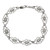 Sterling Silver Flower Silhouette Link Bracelet from Mexico 'Infinite Dahlia' Sterling Silver Flower Silhouette Link Bracelet from Mexico 'Infinite Dahlia'