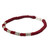 Red Cord Wristband Braided Bracelet with Silver Beads 'Beautiful Jungle in Crimson' Red Cord Wristband Braided Bracelet with Silver Beads 'Beautiful Jungle in Crimson'