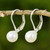 Cultured Pearl Drop Earrings High Polish from Thailand 'Pure Lily' Cultured Pearl Drop Earrings High Polish from Thailand 'Pure Lily'