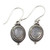 Sterling Silver Rainbow Moonstone Dangle Earrings India 'Moonlit Charm' Sterling Silver Rainbow Moonstone Dangle Earrings India 'Moonlit Charm'