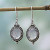 Sterling Silver Rainbow Moonstone Dangle Earrings India 'Moonlit Charm' Sterling Silver Rainbow Moonstone Dangle Earrings India 'Moonlit Charm'