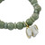 Jade Beaded Bracelet Handmade in Thailand with Elephant 'Jade Elephant'