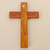 Chrysocolla Copper Bronze Wood Cross Wall Decor from Peru 'Chrysocolla Cross' Chrysocolla Copper Bronze Wood Cross Wall Decor from Peru 'Chrysocolla Cross'