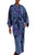 Handmade Tie Dye Blue Rayon Robe from Indonesia 'Wild Blues' Handmade Tie Dye Blue Rayon Robe from Indonesia 'Wild Blues'