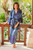 Handmade Tie Dye Blue Rayon Robe from Indonesia 'Wild Blues' Handmade Tie Dye Blue Rayon Robe from Indonesia 'Wild Blues'