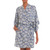 100% Rayon Ivory and Cadet Blue Robe from Bali 'Windy Beach in Cadet Blue' 100% Rayon Ivory and Cadet Blue Robe from Bali 'Windy Beach in Cadet Blue'