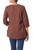 Chestnut Brown Cotton Tunic with Classic Indian Embroidery 'Chestnut Opulence'