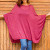 Soft Knit Bohemian Style Wine Drape Sweater from Peru 'Bright Wind'