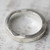 Hand Made Sterling Silver Band Ring from India 'Curvy Sophistication' Hand Made Sterling Silver Band Ring from India 'Curvy Sophistication'