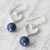 Handcrafted Lapis Lazuli and Sterling Silver Dangle Earrings 'Majestic Globes'
