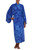 Blue Rayon Long Robe with Bamboo Batik Print from Indonesia 'Bamboo Blue' Blue Rayon Long Robe with Bamboo Batik Print from Indonesia 'Bamboo Blue'