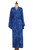 Blue Rayon Long Robe with Bamboo Batik Print from Indonesia 'Bamboo Blue' Blue Rayon Long Robe with Bamboo Batik Print from Indonesia 'Bamboo Blue'