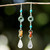 Beaded Dangle Earrings with Jade and Hill Tribe Silver 'Hill Tribe Adventure' Beaded Dangle Earrings with Jade and Hill Tribe Silver 'Hill Tribe Adventure'