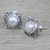 Cultured Pearl and Sterling Silver Earrings from India 'Morning Crowns' Cultured Pearl and Sterling Silver Earrings from India 'Morning Crowns'