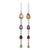 Multi-Gem Citrine Amethyst Garnet and Peridot Earrings 'Dazzling Drops' Multi-Gem Citrine Amethyst Garnet and Peridot Earrings 'Dazzling Drops'