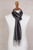 Alpaca Blend Men's Scarf in Pearl Grey and Black from Peru 'Dark Style' Alpaca Blend Men's Scarf in Pearl Grey and Black from Peru 'Dark Style'