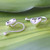 Sterling Silver Heart Ear Cuffs Artisan Crafted in Thailand 'Demure Hearts'