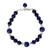 Thai Lapis Lazuli and Sterling Silver Beaded Bracelet 'Floral Deep' Thai Lapis Lazuli and Sterling Silver Beaded Bracelet 'Floral Deep'