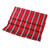 Red Striped 100% Cotton Table Runner from Guatemala 'Latin Festival'