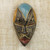 Hand Carved West African Wood Mask with Aluminum Accents 'Bheka' Hand Carved West African Wood Mask with Aluminum Accents 'Bheka'