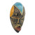 Hand Carved West African Wood Mask with Aluminum Accents 'Bheka' Hand Carved West African Wood Mask with Aluminum Accents 'Bheka'