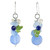 Blue Quartz Multi-Gemstone Dangle Earrings from Thailand 'Soda Bubbles' Blue Quartz Multi-Gemstone Dangle Earrings from Thailand 'Soda Bubbles'
