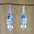 Cultured Pearl and Quartz Dangle Earrings from Thailand 'Happy Bunch'