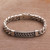 Sterling Silver Braided Wristband Bracelet from Bali 'Braided Belt' Sterling Silver Braided Wristband Bracelet from Bali 'Braided Belt'