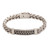Sterling Silver Braided Wristband Bracelet from Bali 'Braided Belt' Sterling Silver Braided Wristband Bracelet from Bali 'Braided Belt'