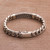 Sterling Silver Braided Wristband Bracelet from Bali 'Braided Belt' Sterling Silver Braided Wristband Bracelet from Bali 'Braided Belt'