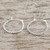 Handmade Sterling Silver Twisted Hoop Earrings from Thailand 'Spiral Onwards' Handmade Sterling Silver Twisted Hoop Earrings from Thailand 'Spiral Onwards'