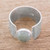 Modern Jade and Sterling Silver Cocktail Ring from Guatemala 'Magic Stone'