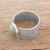Modern Jade and Sterling Silver Cocktail Ring from Guatemala 'Magic Stone'
