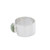 Modern Jade and Sterling Silver Cocktail Ring from Guatemala 'Magic Stone'