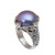 Purple Cultured Pearl Cocktail Ring from Bali 'Moonlight Bloom in Purple' Purple Cultured Pearl Cocktail Ring from Bali 'Moonlight Bloom in Purple'