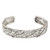 Leafy Sterling Silver Cuff Bracelet from Bali 'Majestic Leaves'