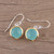 Aqua Chalcedony Earrings with 18k Gold Accents 'Dewy Glade' Aqua Chalcedony Earrings with 18k Gold Accents 'Dewy Glade'