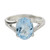 Blue Topaz and Sterling Silver Modern Single Stone Ring 'Solitary Beauty' Blue Topaz and Sterling Silver Modern Single Stone Ring 'Solitary Beauty'