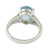 Blue Topaz and Sterling Silver Modern Single Stone Ring 'Solitary Beauty' Blue Topaz and Sterling Silver Modern Single Stone Ring 'Solitary Beauty'
