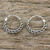 Hand Crafted Sterling Silver Hoop Earrings from Thailand 'Trendy Chain' Hand Crafted Sterling Silver Hoop Earrings from Thailand 'Trendy Chain'