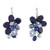 Lapis Lazuli and Cultured Pearl Earrings from Thailand 'Elegant Flora' Lapis Lazuli and Cultured Pearl Earrings from Thailand 'Elegant Flora'